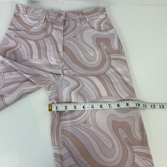 Aritzia Wilfred Free Vera Pant Soft Swirls Neutral Print Wide Leg Women's Size 2 - Picture 11 of 16